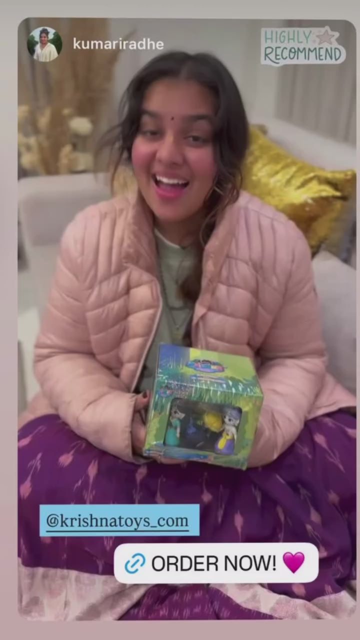 Load video: Review for Krishna &amp; friends in Vrindavan